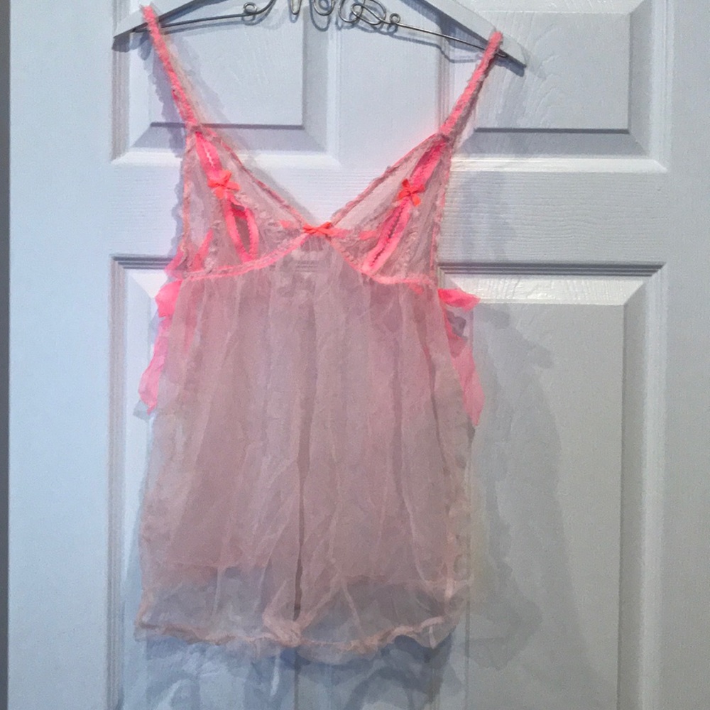 Victoria’s Secret mesh baby doll top - Size Large